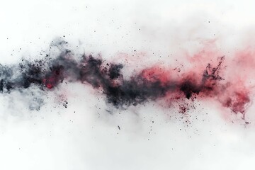 Explosion of colorful powder isolated on white background. Abstract colorful background