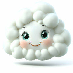 Obraz premium Cute 3D Cloud Illustration