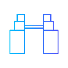 binoculars gradient icon