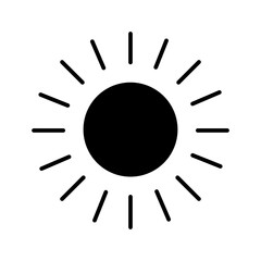 sun glyph icon