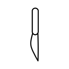 knife line icon