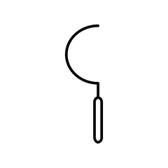 Sickle line icon