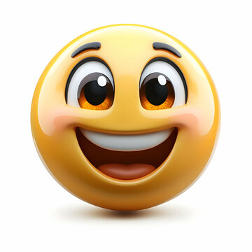 Naklejki 3D Happy Emoticon Illustration