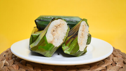 Savory Rice Cakes in Banana Leaves A Vibrant Culinary Delight