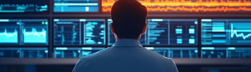 A healthcare professional reviewing a compliance checklist on a digital interface.
