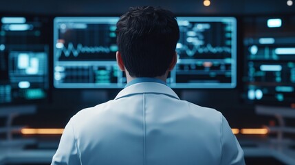 A healthcare professional using a digital interface to manage patient health records.