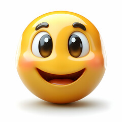 Fototapeta premium Happy 3D Emoji Illustration