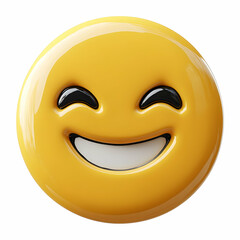 Fototapeta premium 3D Emoticon Illustration Happy Face