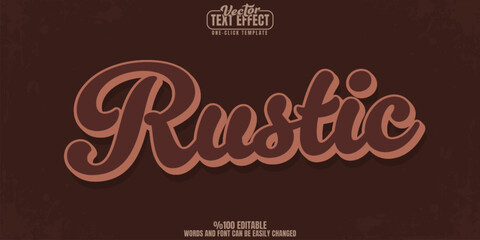 Obraz premium Retro editable text effect, customizable 80s and vintage 3d font style