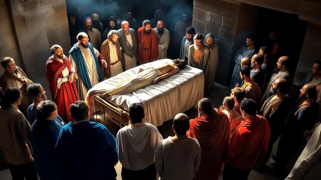View from Above as a Paralytic is Lowered Inside