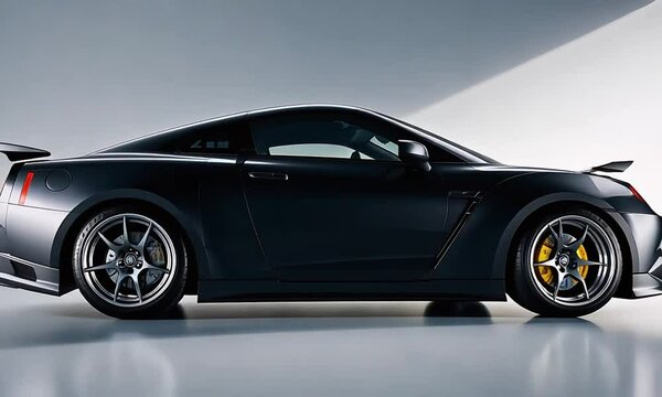 blacl sports car