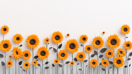 Farm, A vibrant image depicting a field of sunflowers gently swaying in the breeze, captured in high fidelity with intricate details and rich colors.