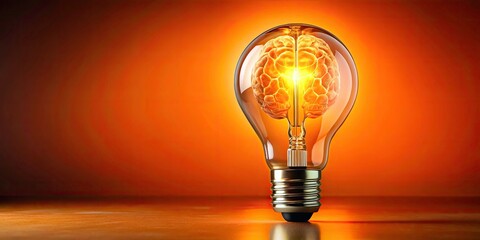 Surreal Brain Bulb: Innovative Ideas, Creative Solutions, Brainstorming, Imagination, Motivation