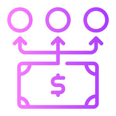 expense gradient icon