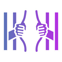 Fototapeta premium prison break Gradient icon