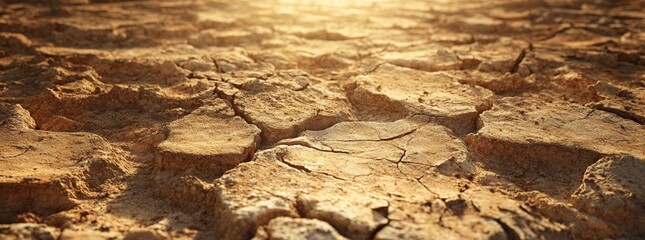Fototapeta premium Cracked Dry Earth Texture