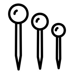pins Line Icon