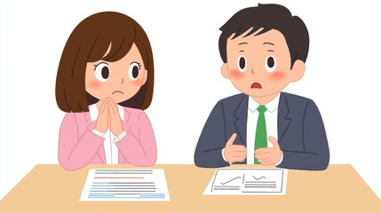 Senior couple looking worried at documents, discussing financial planning or legal matters, reflecting concerns about future security and decision-making