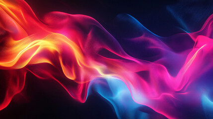 Obraz premium Abstract visuals blending neon lights and textured backgrounds.