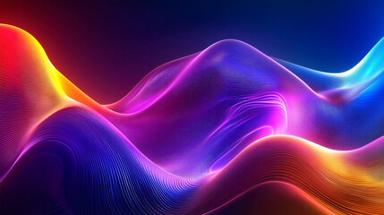 Obraz premium Abstract visuals blending neon lights and textured backgrounds.