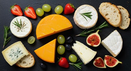 Gourmet Cheese Platter - Ideal for Food Advertising, Event Promotions, and Luxury Dining Branding