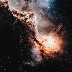 Cosmic Nebula  Starry Night Galaxy  Space Background  Abstract Art