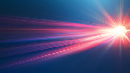 Fototapeta premium Dynamic light rays creating vibrant visuals in a digital space abstract art environment high-energy viewpoint