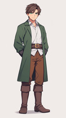 Stylish Male Character Illustration