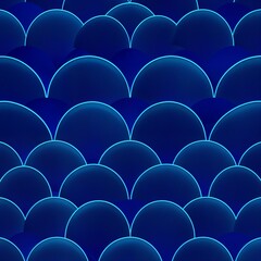 Fototapeta premium seamless pattern featuring traditional Japanese Seigaiha wave designs.