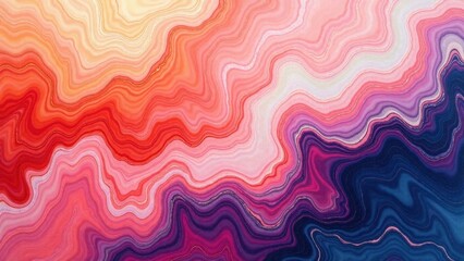 Obraz premium Abstract Swirling Hues A Vibrant, Multicolored Marble Texture Design with Smooth, Flowing Lines and a Captivating Blend of Warm and Cool Tones