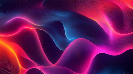 Obraz premium Abstract visuals blending neon lights and textured backgrounds.