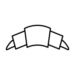 croissant line icon