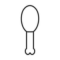 fried chicken line icon