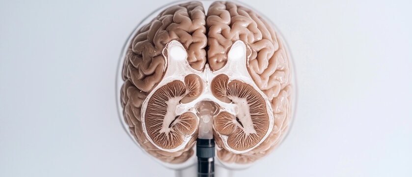 Human Brain Anatomy  Detailed Midsagittal Section  Neurological Study  Medical Science