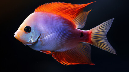Fototapeta premium colorful tropical fish - exotic underwater animals isolated