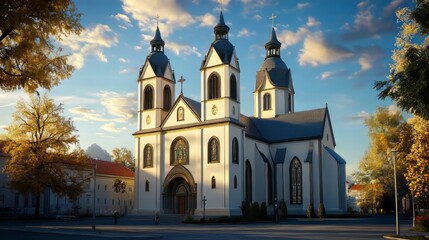 Fototapeta premium Grand Cathedral at Golden Hour