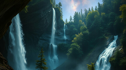 waterfall in the forest