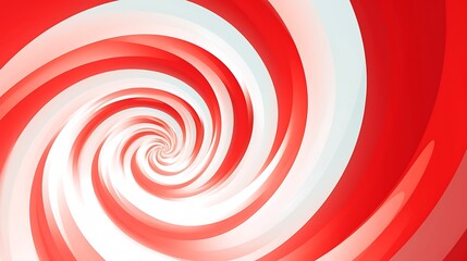 Fototapeta premium Abstract Red and White Swirling Spiral Design