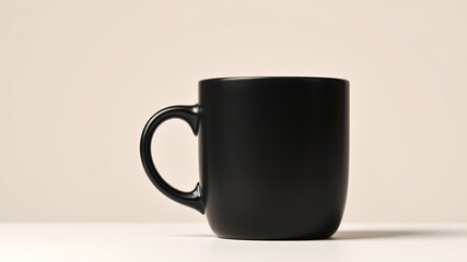 Black Mug Mockup - Corporate Branding Coffee Cup Template