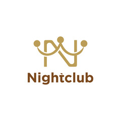 king crown logo, king crown design for use in logos, companies, night clubs and businesses.
