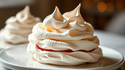 Gourmet Pavlova Meringue Dessert - Elegant & Delicious