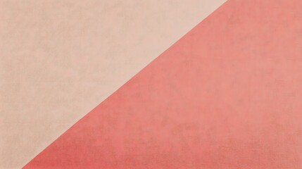 Abstract Diagonal Split Peach and Beige Texture