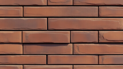 Obraz premium A seamless texture of red clay bricks, arranged in an old-fashioned style with visible cracks and glaze