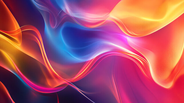 Abstract visuals blending neon lights and textured backgrounds.