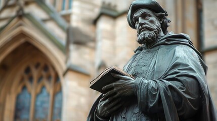 Fototapeta premium Statue of a historical figure