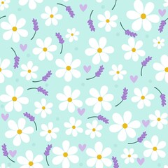 seamless pattern with flowers