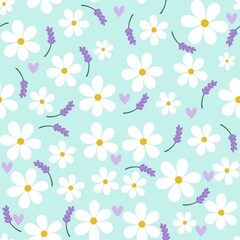 seamless pattern with flowers