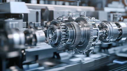 AI system predicting gear failures in automotive manufacturing lines.