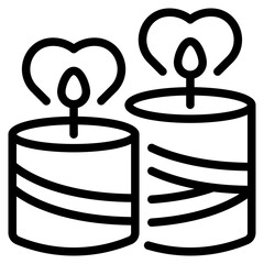 Candles Line Icon