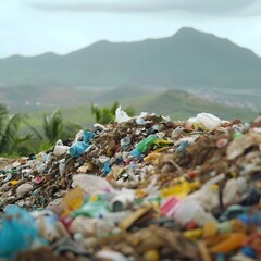 Pollution and Waste Accumulation in Environmentally Impacted Landscape